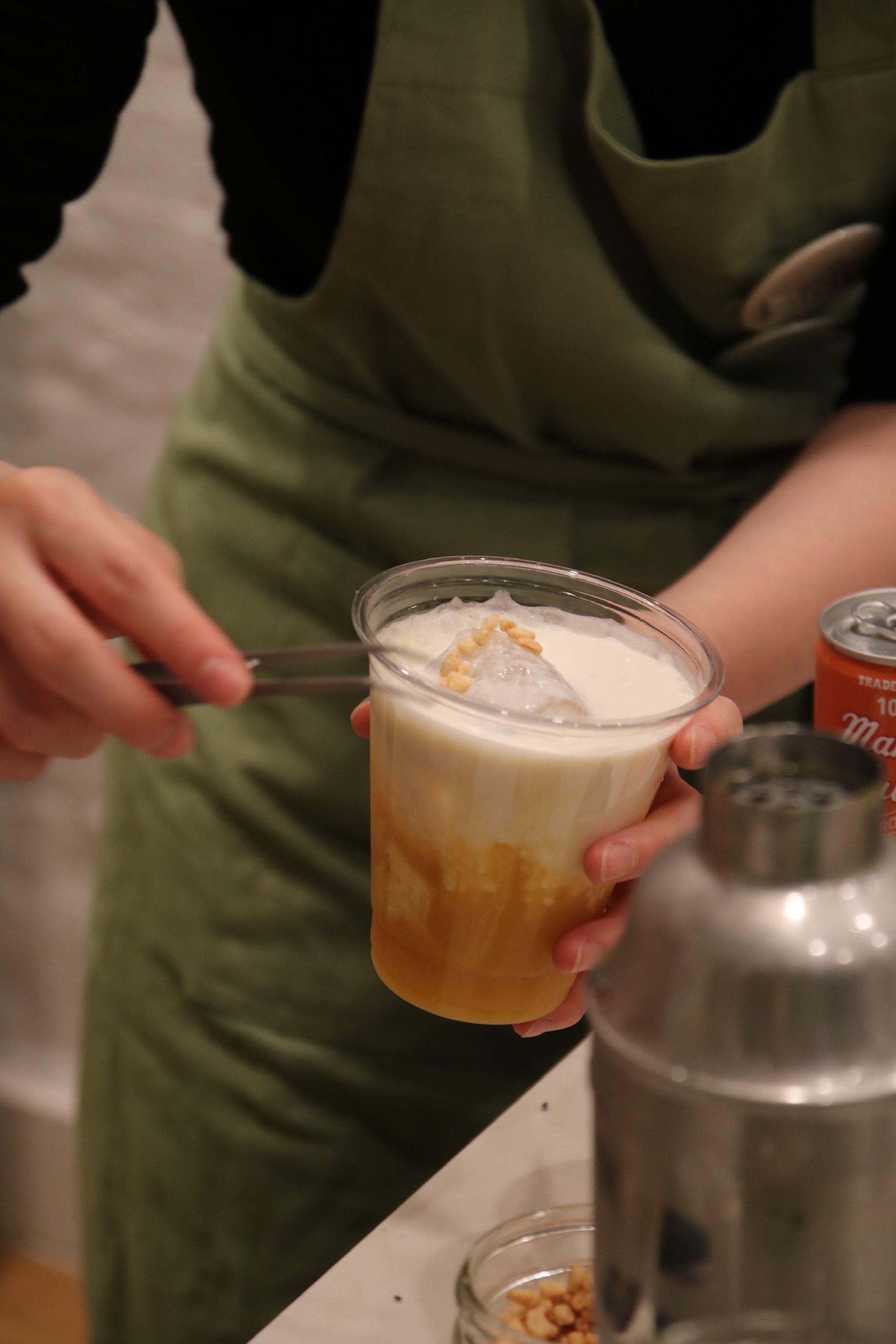 Preparing a Bala at the pop-up